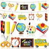 YEAMLTE Ghirlanda Rientro Scuola In Legno 20 Pezzi Back to School Decorazioni