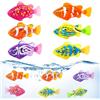 Foreverup 6 Pezzi Pesce Elettronico, Pesce Riutilizzabile Robot, Pesce Elettrico con Luminoso, Batterie, Giocattolo Bagno Robofish Riutilizzabile Pesce Galleggiante per Animali Domestici pour Enfants