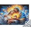 6N2X9A4S Sacra Famiglia Arte Religiosa Puzzle 1000 Pezzi Carta Puzzle per Adulti Scena Aureola Relax Casa Decorazione Regalo 38x26cm/1000pcs