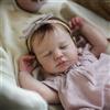 Anyee Bambole Reborn realistica bambine addormentata 50 cm, corpo imbottito in cotone, bambole neonato con occhi chiusi, giocattolo per e oggetto da collezione per bambini dai 3 anni in su.