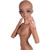 Proudoll 1/3 BJD Doll Tan Skin Personalizzato Nero Corpo Bambola 60 cm 61 Pollice Dipinta a Mano Sfera Snodata Bambole SD Bambole PVC FAI DA TE (Ada)