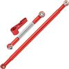 VGEBY Asta di collegamento dello sterzo RC 1/12, accessori del braccio di collegamento dell'asta dello sterzo in lega di alluminio compatibili con MN86K 1/12 RC Car(rosso)