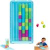 Generic Mini Color Stack Challenge - Portable Brain Teaser Travel Game with 40 Color Rings,Colors Matching Stacking Puzzle Game with Racks, Compact Stack and Sort Logic Puzzle for Fun Parties (1Pc)