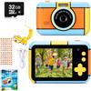 YunLone ToyZoom Macchina Fotografica per Bambini 24MP Fotocamera Digitale 1080P HD Videocamera Obiettivo Doppio Selfie Fotocamera con 32GB Scheda SD, 2.4 Pollici, Regalo di Compleanno