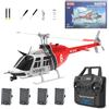 TENIREALX RC ERA C138 Bell 206 RC elicottero giocattolo, scala 1:30 6CH 6-Axis Gyro Flybarless No Aileron Remote Control RTF Aircraft con mantenimento dell'altitudine e posizionamento del flusso ottico