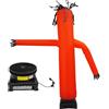 GramStudio Set gonfiabile con ventilatore da 550 W, 2,1 m, pieghevole, divertente e curvo, tubo pubblicitario oscillante (rosso, nero)