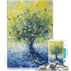 AITEXI puzzle 1000 pezzi per adulti Pittura ad olio di ulivo per il giocattolo di sfida del gioco educativo perché è ideale come regalo per tutta la famiglia 52x38cm