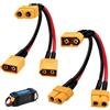 GaxmLou 1 paio di cavi di collegamento paralleli XT60 per batteria, splitter parallelo XT60, connettore della batteria parallelo, adattatore Dual Extension, per droni RC, quadricottero, multicottero