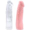 BDSMJOY Fodero penieno 2 pezzi per allungamento del pene, manicotto sleeve per eiaculazione ritardata sex toy set, estensore penieno erotico per uomini