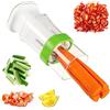 xiruiubao Affettatrice Mandolina Verdure Tagliaverdure Manuale - Multifunzionale Taglierina per Frutta e Verdura con Lama in Acciaio Inossidabile per Cetrioli, Carote, Fragole, Zucchine e Pomodori