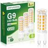 XINFUFEIMING Lampadine LED G9 bianco caldo 3000K 3,5W 663LM Classe energetica B Equivalente a una lampadina alogena da 30 W, 40 W o 50 W, lampadina LED G9 non dimmerabile (Warmweiss 3000k, 3 Stück)
