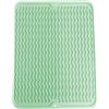 SOQKEEN Grande Tappetino Scolapiatti Silicone 50x40cm, Verde Chiaro