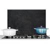 KitchenYeah© Pannello Paraschizzi da Cucina Alluminio Alzatina Top | 60x40 cm - Decorazioni Pannelli Paraspruzzi Industriale - Calcestruzzo - Grigio - Vintage - Rustico