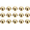 QUARKZMAN 15Pz Borchie Rotondo, 15mm Punte e Borchie Metallo Decorazione Borchie a Vite per Borse Pelle Cinture Abbigliamento Scarpe Borsa Forniture Fai da Te Artigianato, Oro