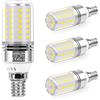 SanGlory Lampadine LED E14 Luce Naturale, 10W Lampadina LED E14 equivalenti a 90W Lampada Alogena, Bianca Naturale 4000K, 1050LM, E14 Lampadine LED di Mais Non Dimmerabile, Pacco da 4