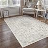 PureCozy Grigio Tappeto Salotto 120x170cm Vintage Tappeti | Lavabile,Antiscivolo,Pelo Corto,Retro,Soggiorno,Camera da Letto,Ufficio,Scendiletto