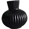 SZLIFE Vaso decorativo, arte, vaso multifunzionale, decorazione floreale, composizione moderna per scrivania, ufficio, Black S