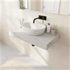 Parama Mensola da bagno in hpl 100cm effetto marmo calacatta | Baikal