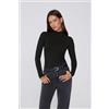 Tezenis Maglia Manica Lunga Lupetto Invisible Therm Donna Nero