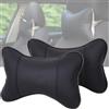 YUEMING 2 Pezzi Poggiatesta Sedile Auto, Cuscini Collo Traspiranti Cuscini del Veicolo PU, Dell'ammortizzatore del Collo del Cuscino Ergonomico del Collo Comodo Corsa Dell'automobile Resto Cuscino