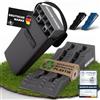 WERKTHOR Cunei per Camper (Grigio) - [Set di 2] Cunei Stabili per Caravan e Camper | Cunei per Camper per un Livellamento Sicuro [<3t] - Design Robusto per Qualsiasi Superficie - Borsa Inclusa