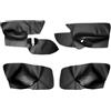 ESPYN Per Per Golf 5 V MK5 Per Jetta 2005-2010 Copertura Del Pannello Bracciolo Della Portiera Dell'auto Solo 4 Porte Auto Accessori Interno Tuning(Black-blue-line,Lhd)