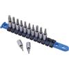 Laser off-Line 1/4 D Bit Socket Set - 12pc