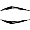 JOBOUND Sopracciglia Faro, EVURU Misura for BMW Serie 1 F20 L & R ABS Gloss Evil Faro Sopracciglia Palpebra 118i 120i Facelift 2015-2019 Adesivi 3D (Color : Gloss Black)