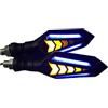 NFAHBAQA 2 Pezzi Indicatori Direzione Moto per Yamaha YZF-R1 YZF-R6 FZ6 FZ1 Fazer, Sequenziali Frecce LED 12V, Universali Impermeabili e Resistenti, Alta Luminosità,Blue