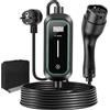 Husgw Caricabatterie per Auto Elettrica da 7.4kW-8M, Cavo Ricarica Auto Elettrica | Tipo 2 dé Cavo Ricarica Auto Elettrica da 6-32 A, con Display Digitale Controllabile, con per Prese Standard UE IEC 62196-2