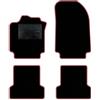 QUEMAR Tappetini Auto per Renault Captur I, Bordo Fucsia, 0 Ricami | 2013-2019 / Kit Tappeti Moquette e Gomma su Misura / Set 2 Anteriori + 2 Posteriori / Ricami e Colori Personalizzati