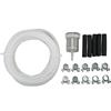Kuuleyn Tubo Carburante, Riser Carburante Riscaldatore da Parcheggio, Kit Fascetta Tubo Flessibile Tubo Carburante Per Riscaldatore da Parcheggio Auto da 5 M con Sostituzione del Filtro Carburante Per Riscald
