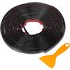 VekAuto Striscia Finitura Finestre Nero Universale per Auto 1 Set | Materiale Plastica, Lunghezza 5m. Per Paraurti, Porte, Carrozzeria, Tetto, Camion, SUV, Pick-Up, UTV. Installazione Facile.