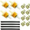 LAMXD Kit Clip a Molla per Linea Filtro Carburante Linea Motocicletta, Fascette Tubo Flessibile Linea Filtro Carburante, 4 Filtro Benzina, 4 Tubo Flessibile Carburante, 8 Fascette per Tubo Flessibile