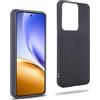 REY Cover in Gel TPU Nera per Oppo REALME 14 5G - REALME 14T 5G, Ultra Sottile 0,33 mm, Morbido Flessibile, Custodia Silicone