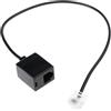 KACCDE Cavo adattatore da RJ45 a RJ11, converte connessione di rete a telefono RJ11 femmina a RJ45 maschio, adattatore da cavo di rete a connettori telefonici