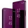 Fciaeytou Custodia a libro per Xiaomi Redmi Note 13 Pro 5G, con specchio e funzione di supporto, custodia trasparente antiurto in policarbonato rigido, ultra sottile, realizzata per Redmi Note 13 Pro