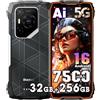 Blackview BL7000 Pro AI 5G Rugged Smartphone Android 16, 32GB + 256GB/2TB Telefono Indistruttibile, 6.78 FHD+ 120Hz, 7500mAh, 50MP + 32MP, Telefono Impermeabile IP68, NFC/GPS/OTG/FM/Arancione