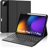 IVEOPPE Cover Tastiera per Xiaomi Pad 8/8 Pro 2026/Pad 7/7 Pro 2025 11.2 Pollici | Keyboard Touchpad Magnetico Staccabile, Italiano QWERTY, Custodia Tastiera Senza fili Bluetooth con portapenne, Nero