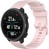 GIOPUEY Cinturini Compatibile con SUUNTO Nautic S, Morbido Silicone Cinturino [Resistente all'Usura] [Traspirante] - Pink