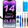 Digi4U Display OLED morbido di ricambio per iPhone 14, schermo da 6,1 pollici