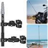 Taisioner Lega di alluminio Moto Manubrio Montaggio Doppio Morsetto di Bloccaggio Anti-caduta, 47 Invisible Selfie Stick per Insta360 X6/X5/X4/X3/X2/ONE RS/GO 2/3 Hero 13-7 DJI Camera