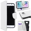 ebestStar - Cover Compatibile con Samsung S6 Galaxy SM-G920F, G920 Custodia Portafoglio Pelle PU Protezione Libro Flip, Bianco [Apparecchio: 143.4 x 70.5 x 6.8mm, 5.1'']