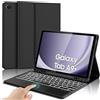 IVEOPPE Cover Tastiera per Samsung Galaxy Tab A9+/A9 Plus 11 2023 X210/X216/X218 | Keyboard Touchpad 7 Colori Illuminato Staccabile, Italiano QWERTY, Custodia Tastiera Bluetooth con Portapenna, Nero