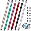 TIANCEWAN Penna stilo per tablet, compatibile con Switch/Samsung/iPad/Android/iOS, 2 in 1, con 10 punte di ricambio in gomma, per tutti i tablet/smartphone