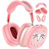 TYSORETY Custodia protettiva 3 in 1 in silicone per cuffie Apple AirPods Max, accessorio protettivo per AirPod Max, fascia per le orecchie, antigraffio e resistente al sudore (rosa ragno)