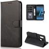 CTIUYA Custodia Cover per Samsung Galaxy A40 in Pelle,Nero