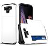 Beajew Custodia per Samsung Galaxy Note 9, Custodia Hybrid con scompartimento per tessere compatibile, TPU Bumper Silicone Custodie, Anti Graffio Hard PC, Antiurto Grado Militare - Bianco