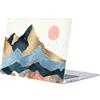 FFBOFFC Custodia Compatibile per MacBook Neo da 13 pollici Modello 2026 (A3404) con chip A18 Pro, Cover Rigida in Plastica, Montagna Astratta