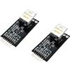 TECNOULAB 2pcs LAN8720 scheda di rete scheda Ethernet scheda di sviluppo dell'interfaccia del ricetrasmettitore Ethernet RMII